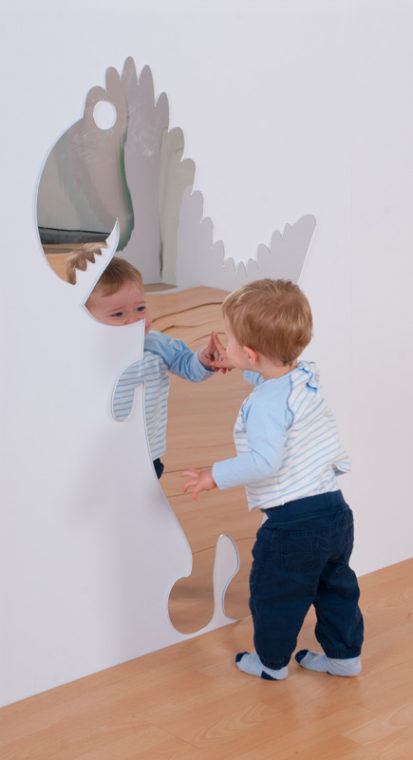 Children's Plastic Safety Mirror: Giant T.Rex Dinosaur M2207