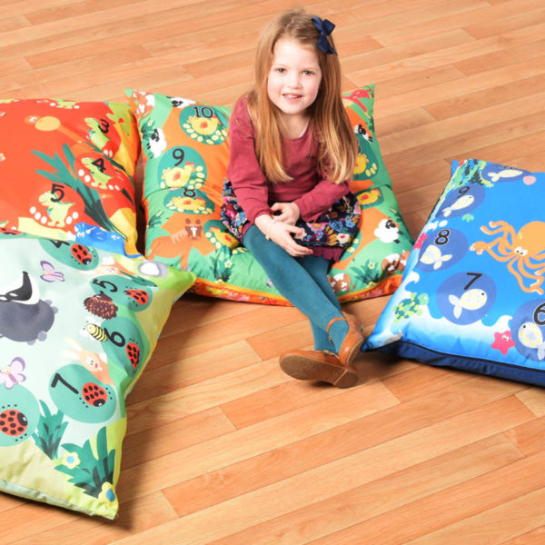 Cushions (WIPE CLEAN): Set of 4 Large Wipe Clean "indoor/outdoor"