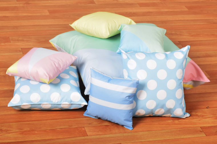 Cushions (WIPE CLEAN): Themed Bale of 7 "indoor/outdoor" Pastel