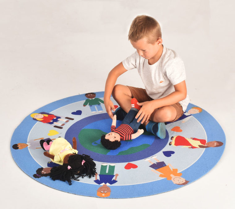 Hands Around the World Story Mat