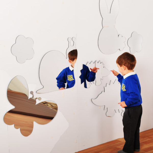 Children's Plastic Safety Mirror Set: Woodland/Countryside Animals M2002