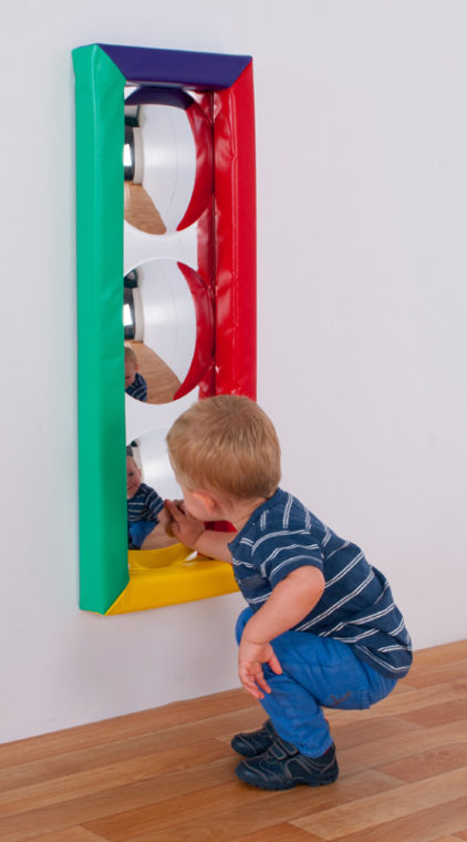 3 Bubble Sensory Mirror with soft frame M3009