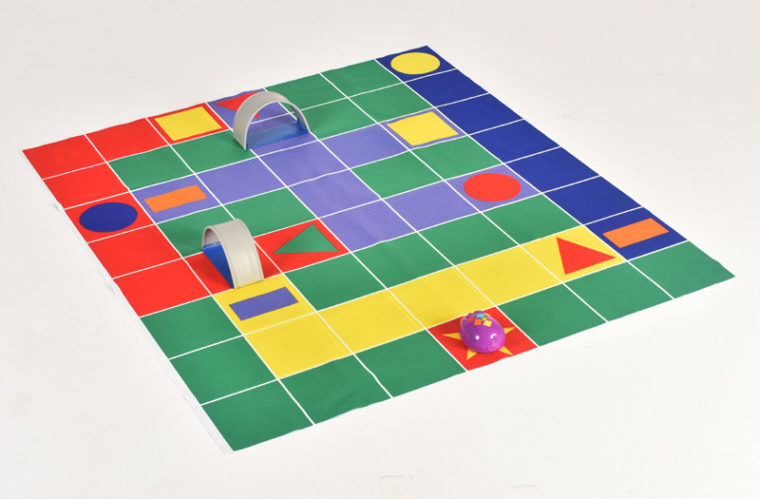 Cheese & Cat Chase double sided mat for coding robot (150mm grid) W2003