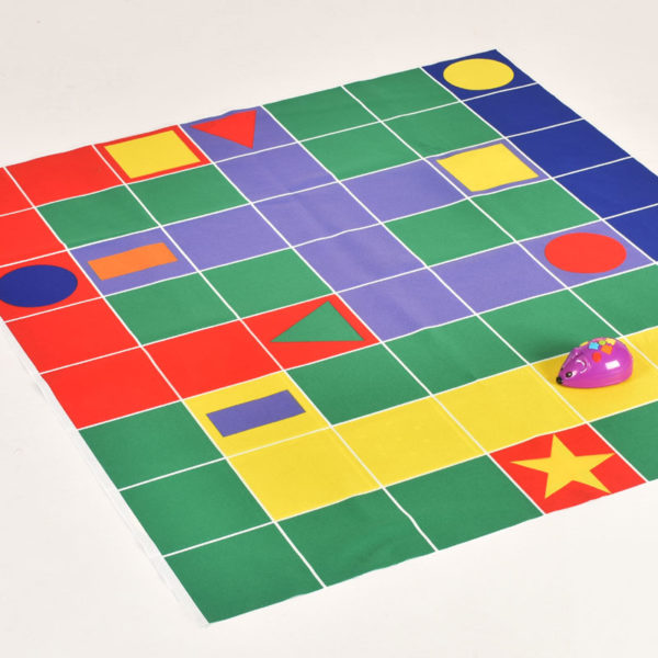 Cheese & Cat Chase double sided mat for coding robot (150mm grid) W2003